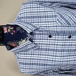 ** 3/$25 ** FASHION BUG vintage 1990s plaid button shirt size 18/20